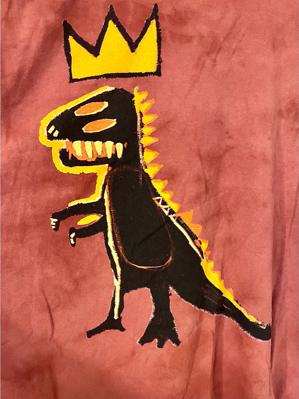 Urban Outfitters Red Jean-Michel Basquiat Short Sleeve Tee - Picture 4 of 7